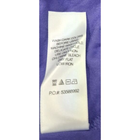 Roaman's womens plus 2X top purple boat neck tunic rayon spandex 26/28 - Picture 10 of 10